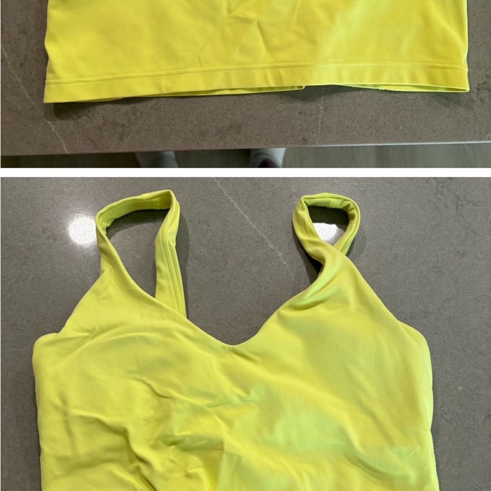 lululemon athletica Bright Yellow Tank Top